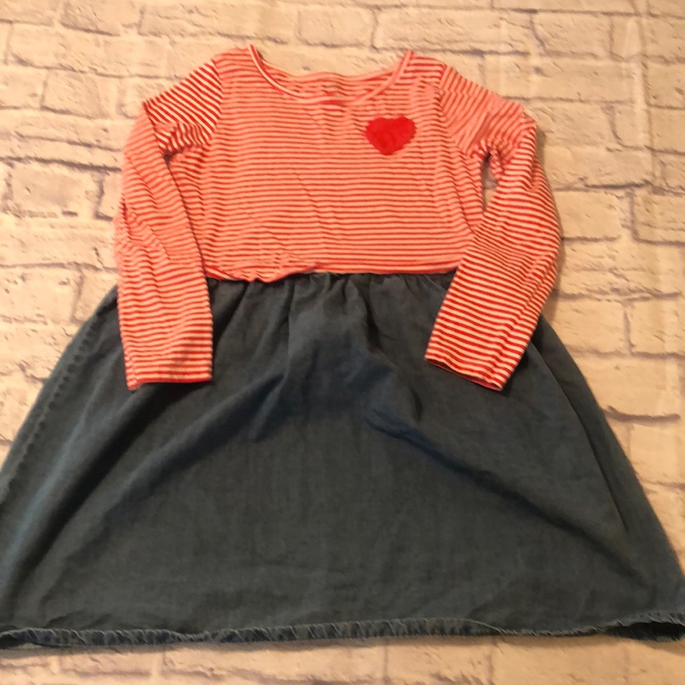 Red and white striped Carters dress